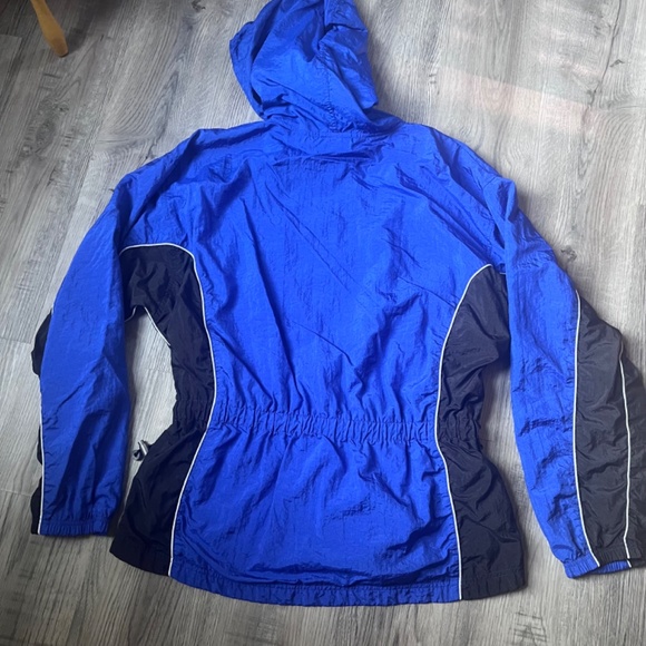 Rare Vintage 80s‎ Adidas Jacket Windbreaker Running Three Stripe Blue Adult XL - Picture 7 of 9